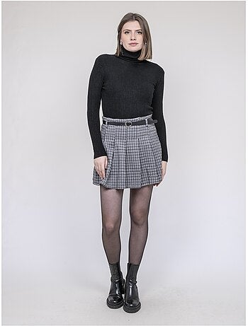 Gonna-short plissettata a quadri XOMELLE