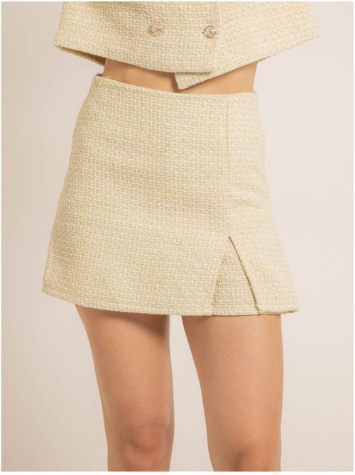 Gonna-short tweed XEVINE - Kiabi