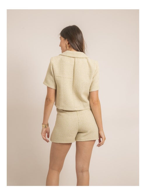 Gonna-short tweed XEVINE - Kiabi