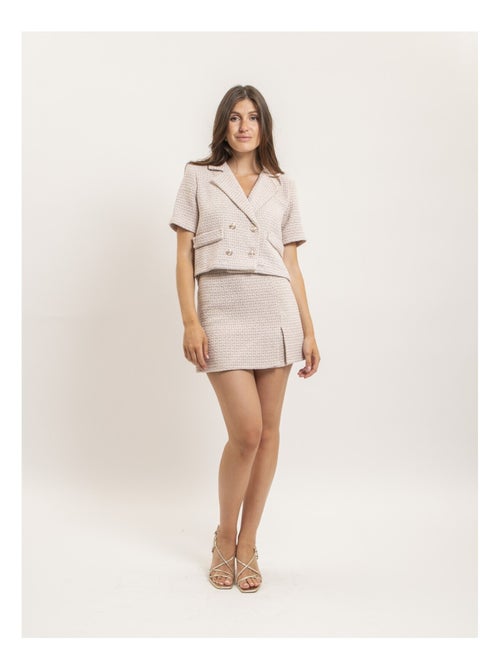 Gonna-short tweed XEVINE - Kiabi