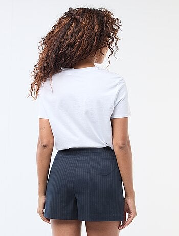 Gonna shorts a vita alta