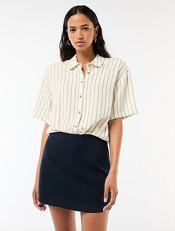 Gonna shorts a vita alta