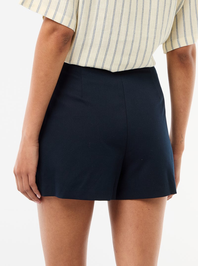 Gonna shorts a vita alta Blu - Kiabi