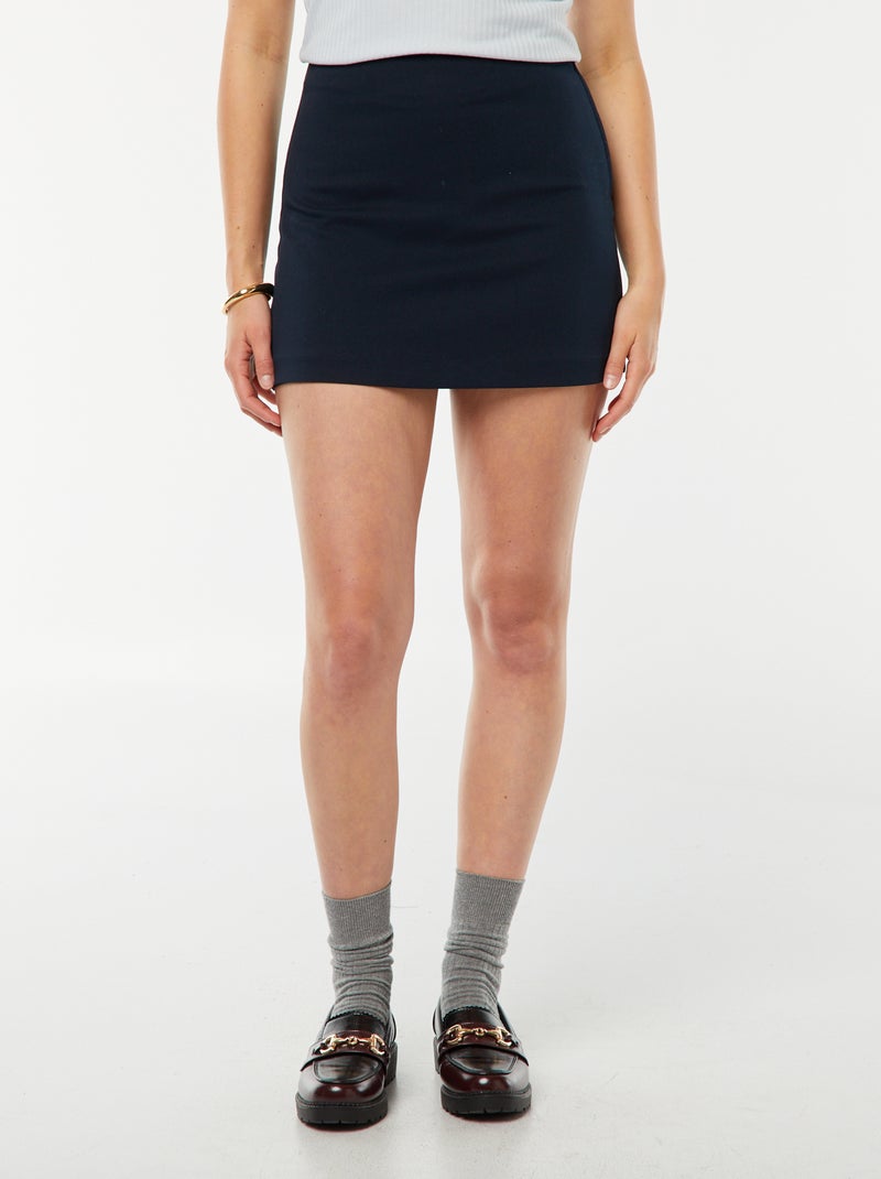 Gonna shorts a vita alta Blu - Kiabi