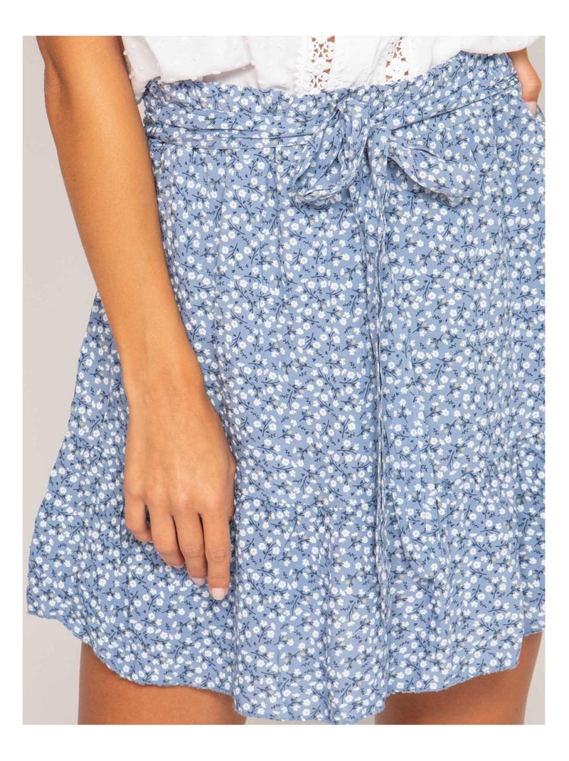 Gonna-shorts con stampa XYMESS Blu - Kiabi