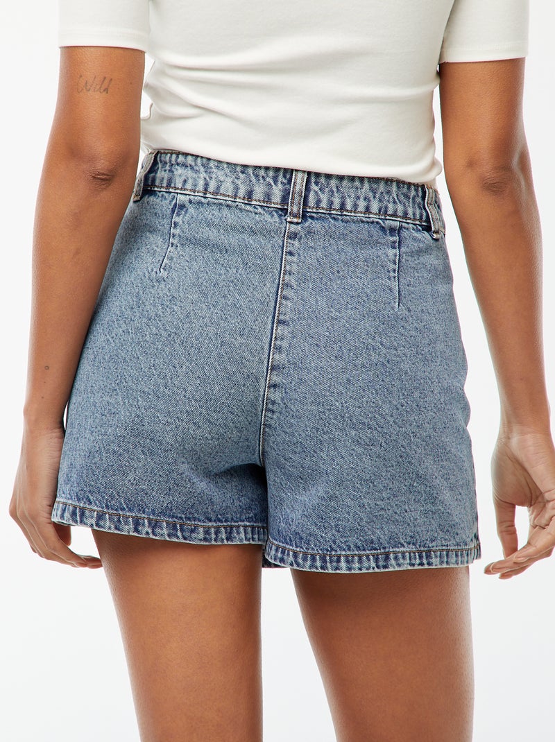Gonna shorts in denim Blu - Kiabi