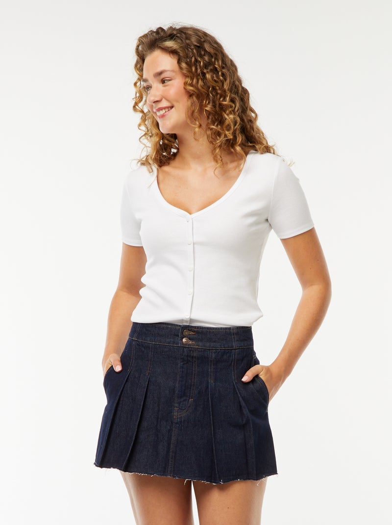 Gonna shorts in jeans Blu - Kiabi
