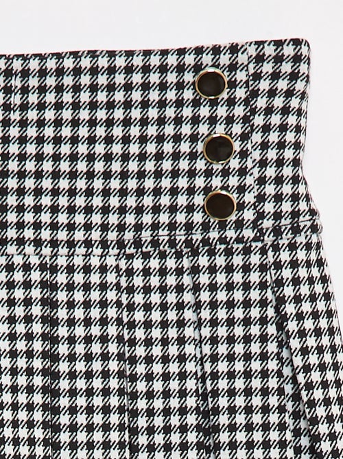 Gonna svasata con motivo a quadri - Kiabi