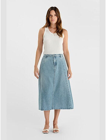 Gonna svasata, pattinatrice in denim ANETTE