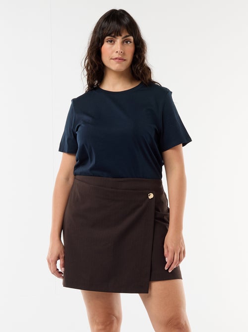 Gonnashort a righe sottili - Kiabi