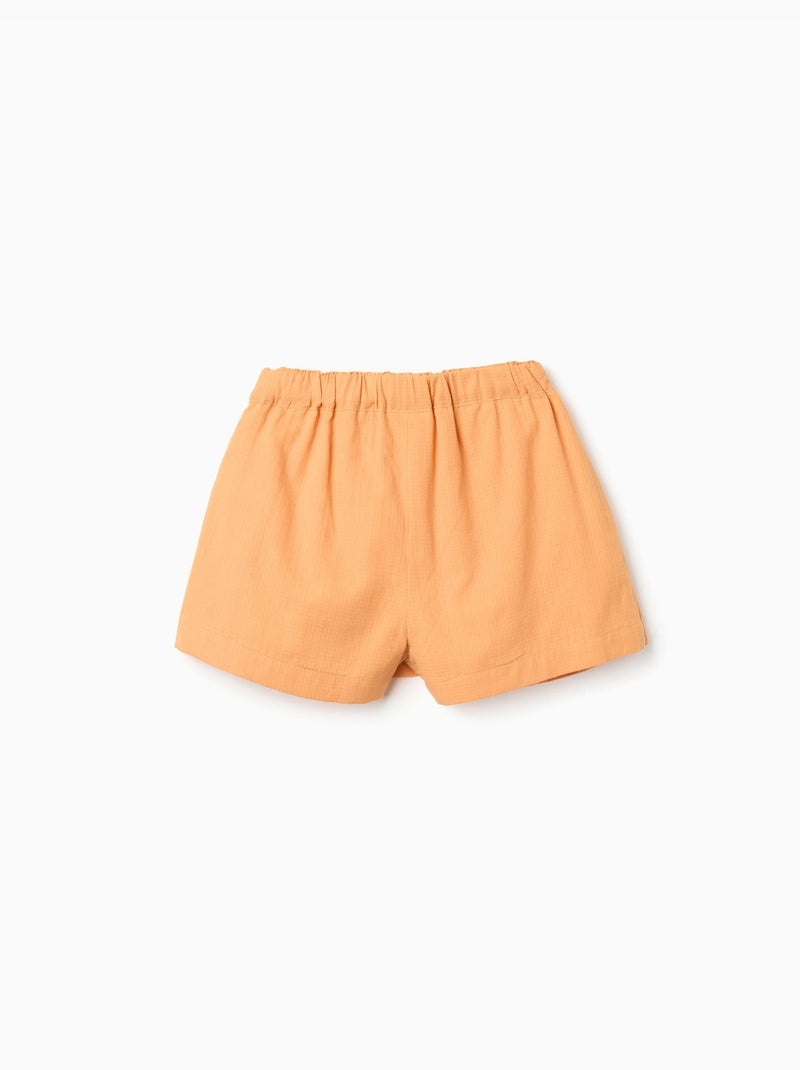 Gonnellina in cotone con fiocco decorativo Giallo scuro - Kiabi