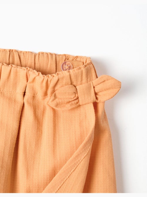 Gonnellina in cotone con fiocco decorativo - Kiabi