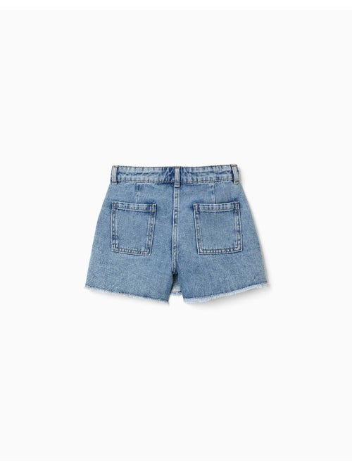 Gonnellina in denim con chiusura frontale asimmetrica - Kiabi Gonnellina in denim con chiusura frontale asimmetrica - Kiabi