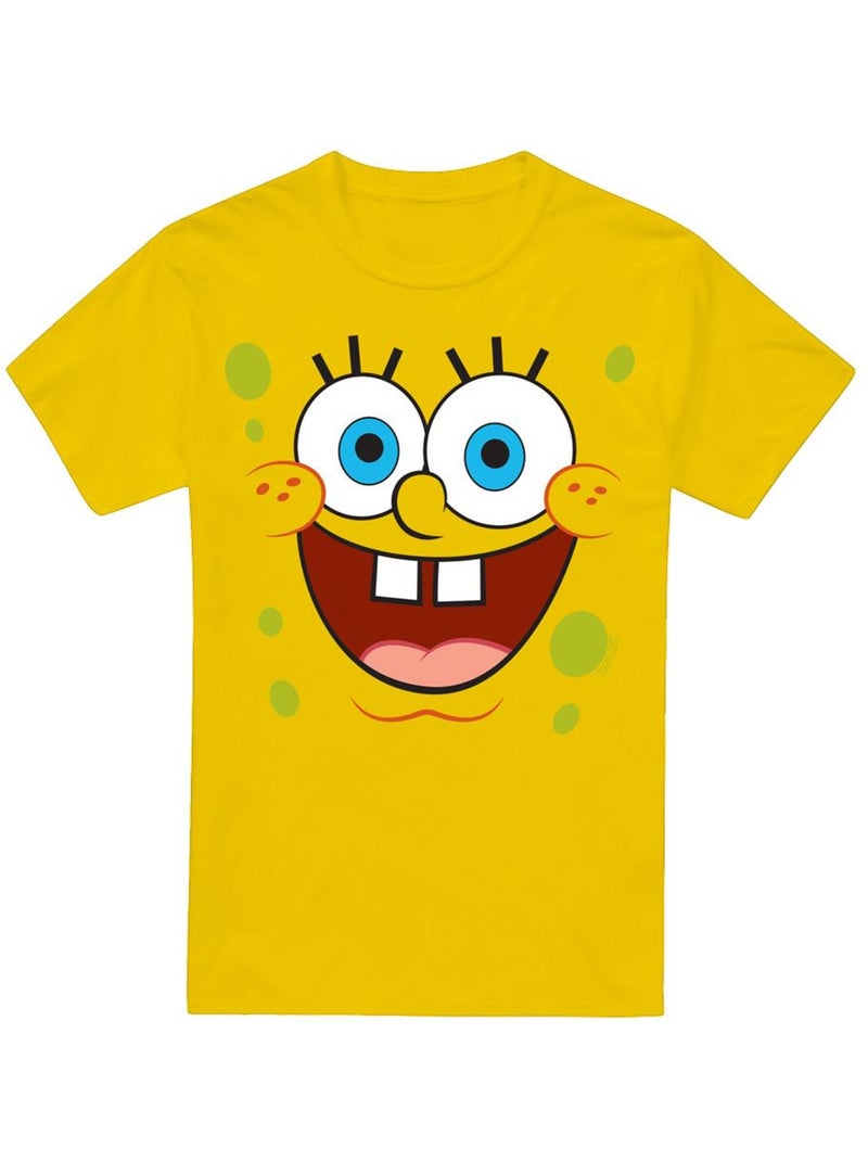 Goofy smile maglietta viso uomo - spongebob squarepants Giallo - Kiabi