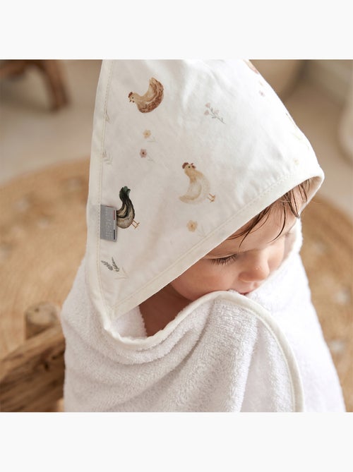 Grande accappatoio per neonato in cotone e bambù | SEVIRA KIDS - Kiabi Grande accappatoio per neonato in cotone e bambù | SEVIRA KIDS - Kiabi