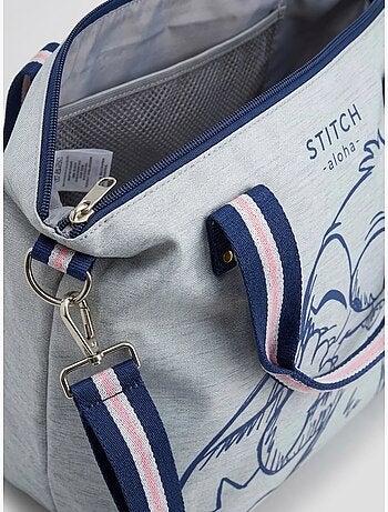 Grande borsa cabas tracolla removibile stitch disney