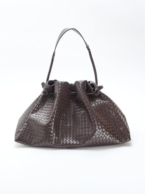 Grande borsa in similpelle effetto intrecciato - Kiabi