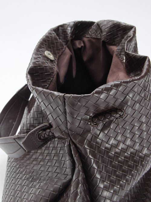 Grande borsa in similpelle effetto intrecciato - Kiabi