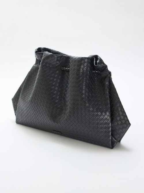 Grande borsa in similpelle effetto intrecciato - Kiabi