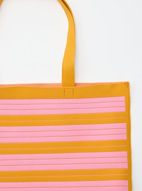 Grande borsa shopper a righe - Kiabi