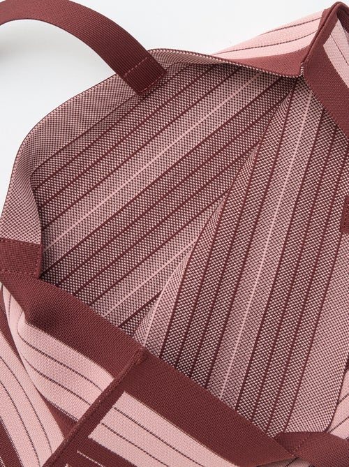 Grande borsa shopper a righe - Kiabi