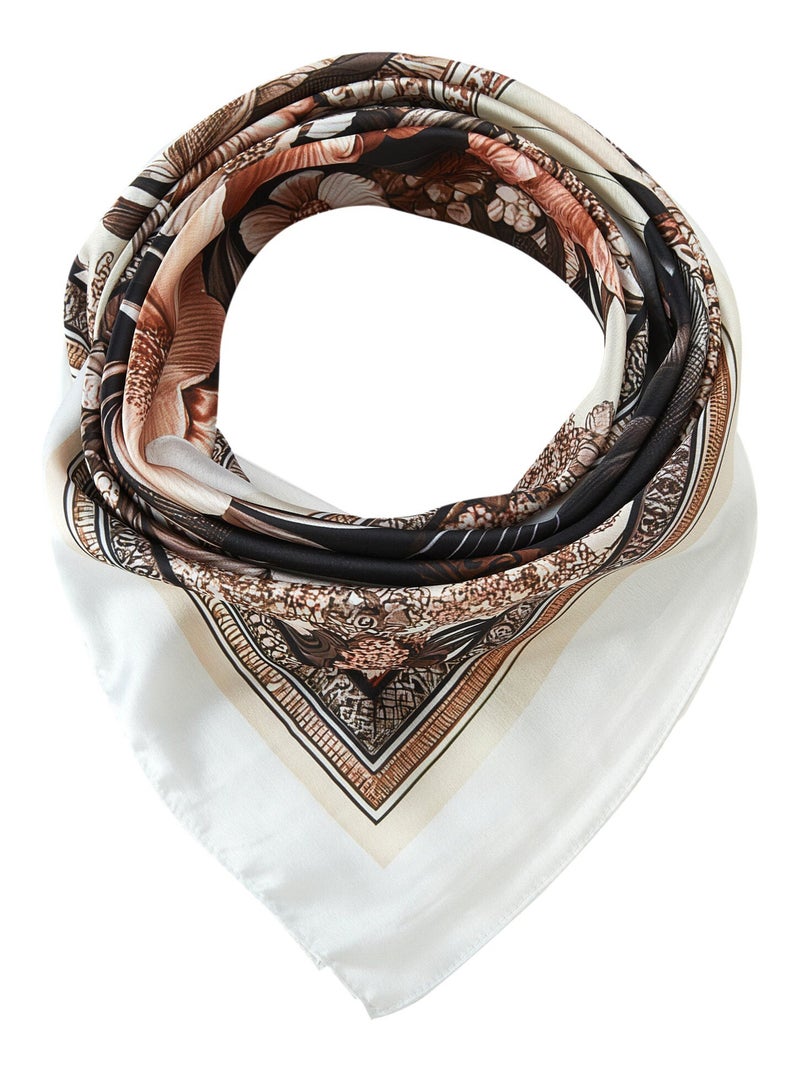 Grande carré di seta Black Panther Zoe Beige - Kiabi