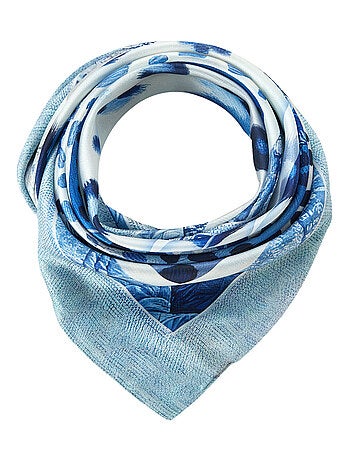 Grande carré di seta Blue Panther Zoe