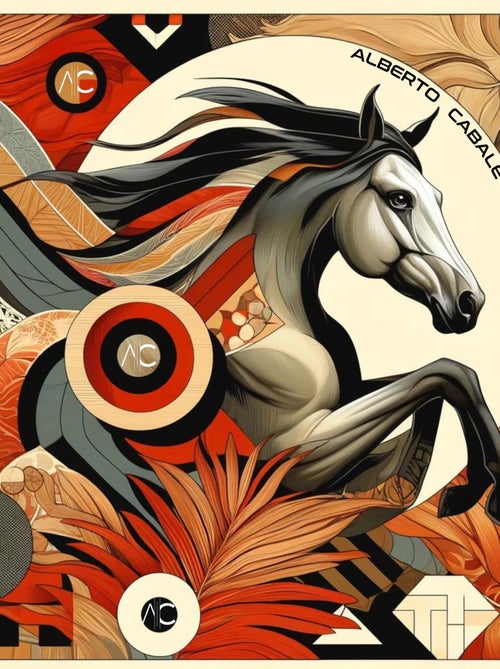 Grande carré di seta Fire Horse Zoe - Kiabi Grande carré di seta Fire Horse Zoe - Kiabi