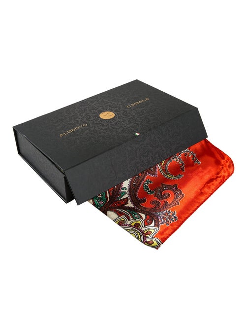 Grande carré di seta Orange Red Zoe - Kiabi Grande carré di seta Orange Red Zoe - Kiabi