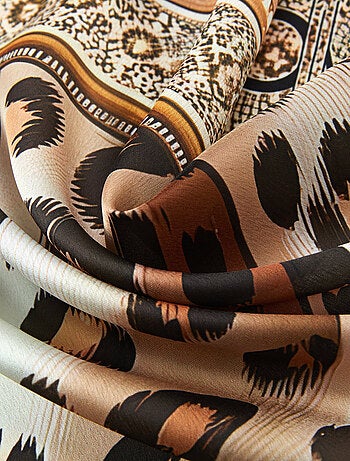Grande carré di seta Original Leopard Zoe