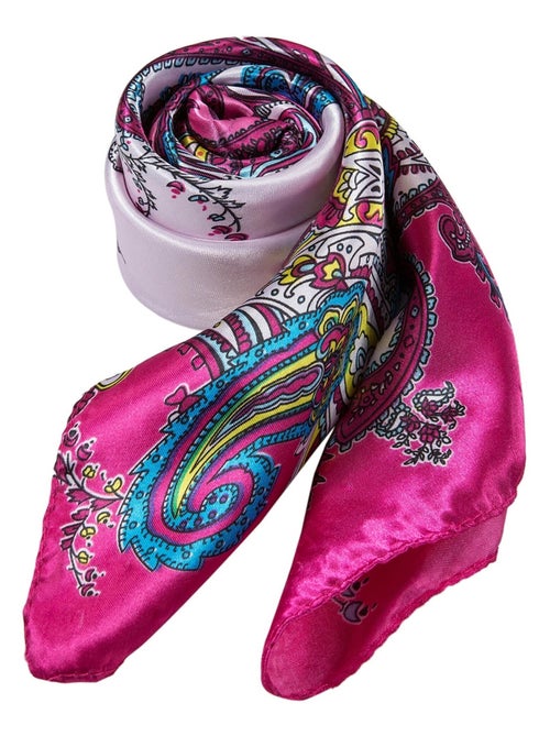 Grande carré di seta Pink Zoe - Kiabi Grande carré di seta Pink Zoe - Kiabi