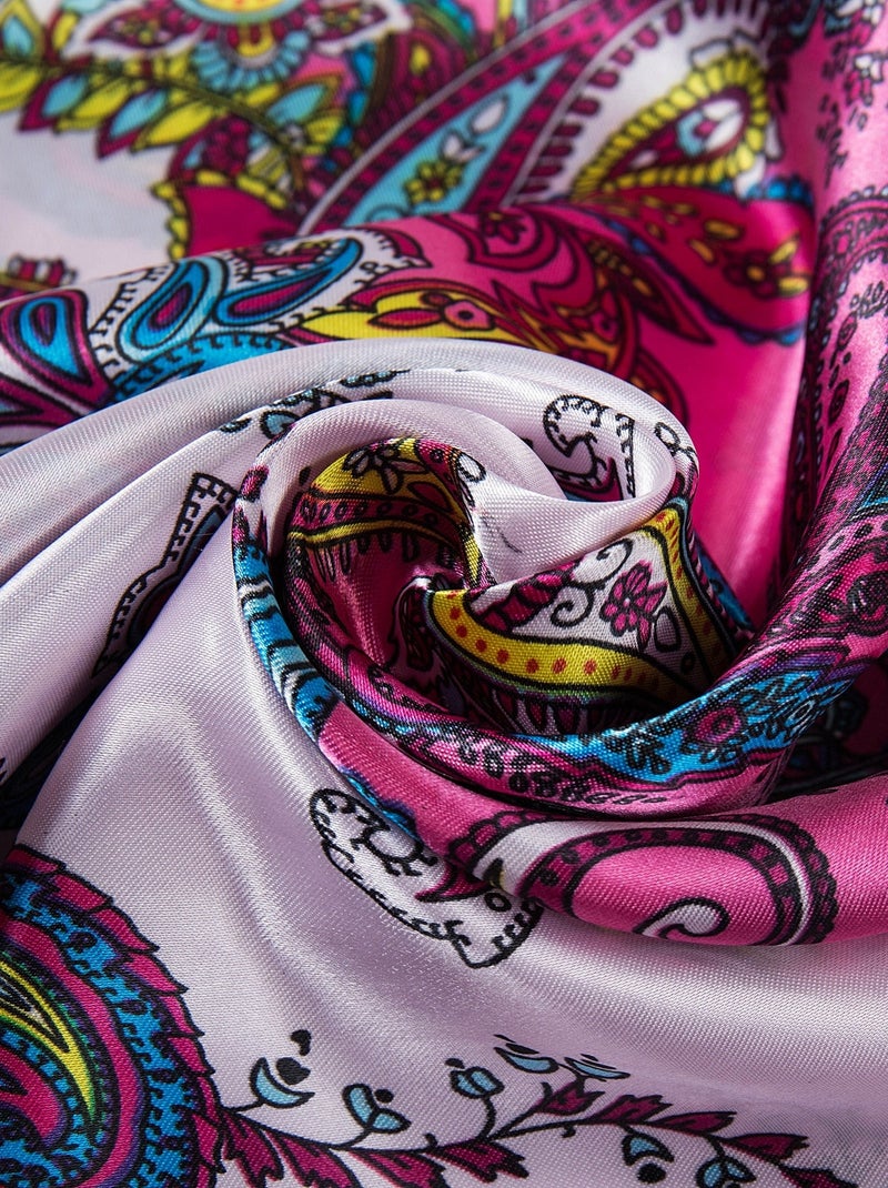 Grande carré di seta Pink Zoe Rosa - Kiabi