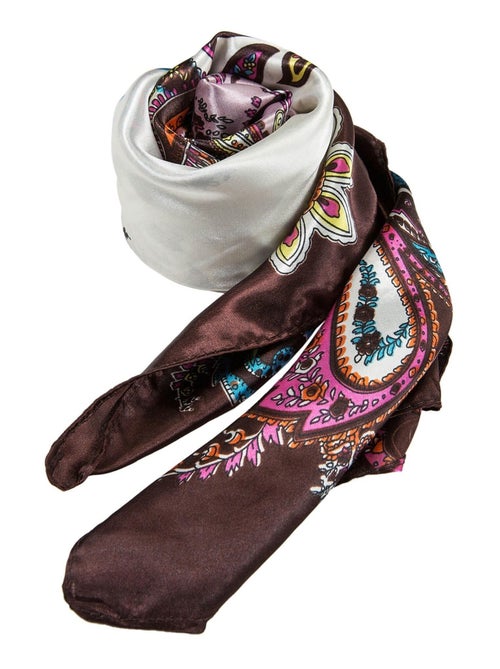 Grande carré di seta Purple white Zoe - Kiabi Grande carré di seta Purple white Zoe - Kiabi