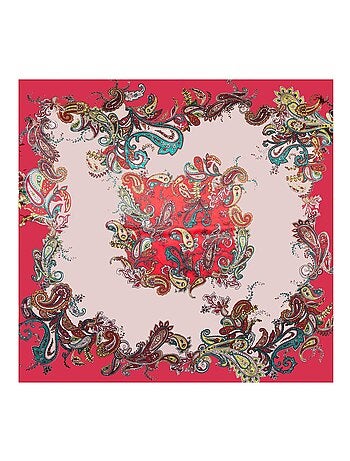Grande carré di seta Red Zoe