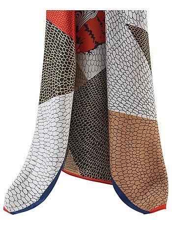 Grande carré di seta Snake Zoe