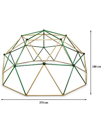 Grande Cupola da Arrampicata HyperMotion Ø3,7 m in Acciaio Zincato - Gioco da Giardino Max 350 kg