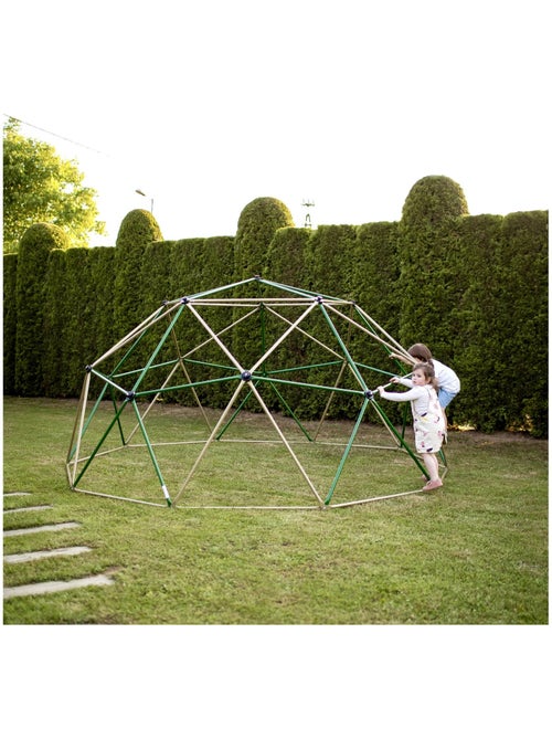 Grande Cupola da Arrampicata HyperMotion Ø3,7 m in Acciaio Zincato - Gioco da Giardino Max 350 kg - Kiabi