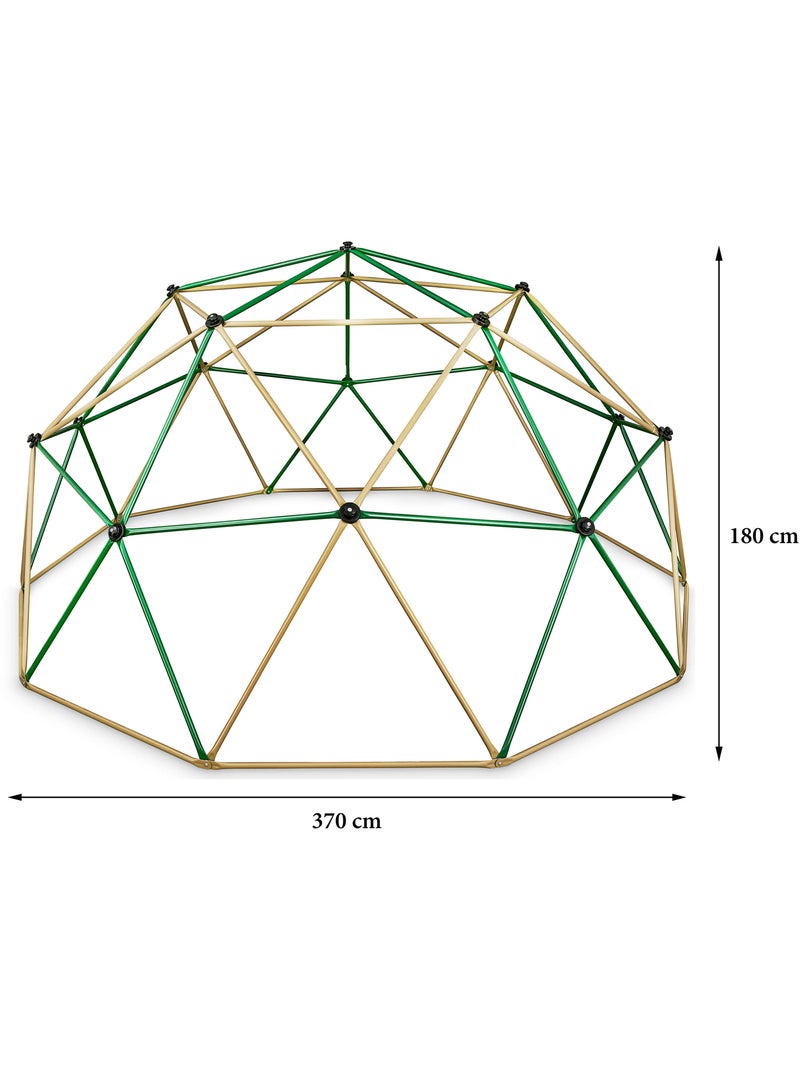 Grande Cupola da Arrampicata HyperMotion Ø3,7 m in Acciaio Zincato - Gioco da Giardino Max 350 kg Verde - Kiabi