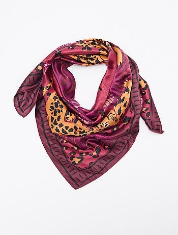 Grande foulard quadrato con motivo
