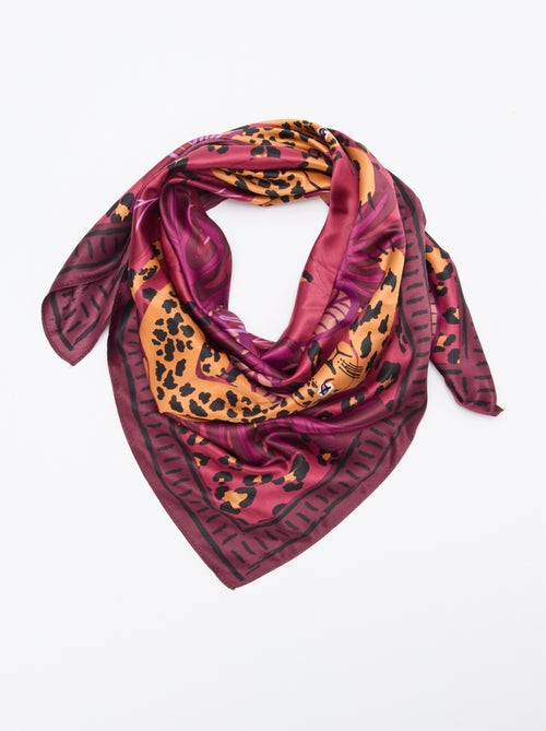 Grande foulard quadrato con motivo - Kiabi