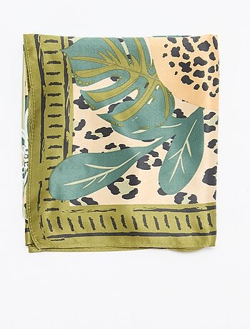 Grande foulard quadrato con motivo