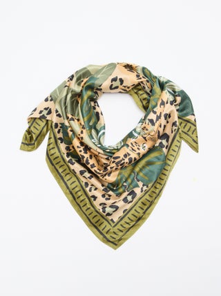 Grande foulard quadrato con motivo
