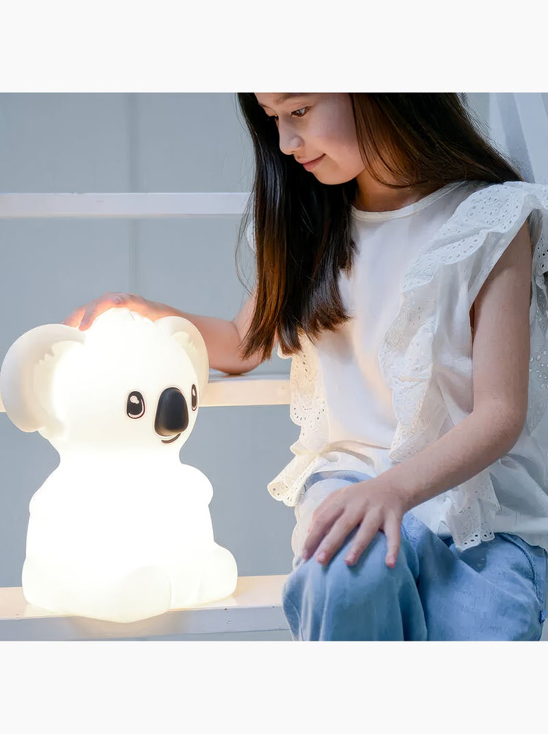 Grande lampada da notte in silicone a forma di koala per bambini | Kidywolf Bianco - Kiabi