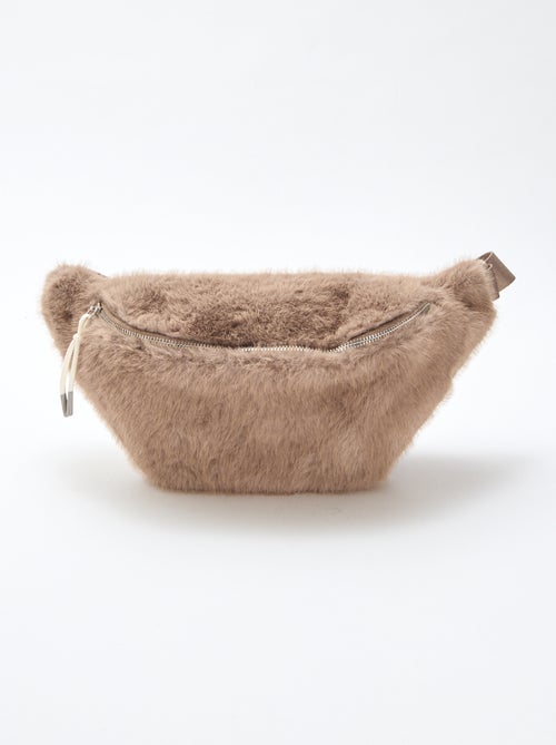 Grande marsupio in finta pelliccia - Kiabi