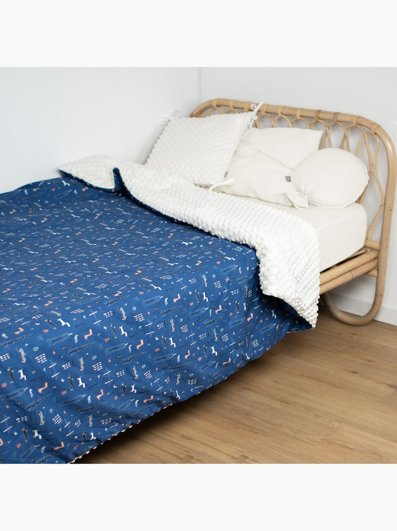 Grande plaid in minky, new york | sevira kids | sevira kids Blu - Kiabi