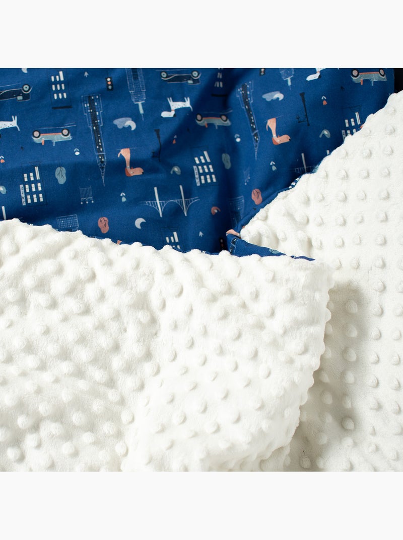 Grande plaid in minky, new york | sevira kids | sevira kids Blu - Kiabi