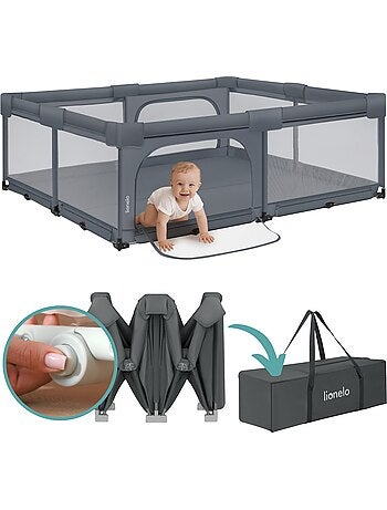 Grande recinto per bambini LIONELO Florence - Montaggio molto rapido - Spazio molto ampio - Borsa in