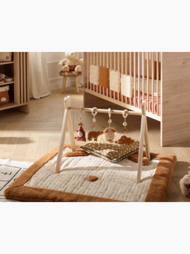 Grande tappeto da gioco doppio in garza di cotone e - SAUTHON Beige - Kiabi
