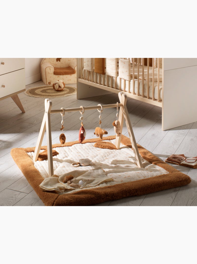 Grande tappeto da gioco doppio in garza di cotone e - SAUTHON Beige - Kiabi