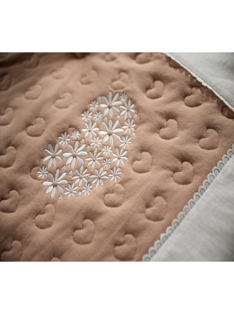 Grande tappeto da gioco in cotone - SAUTHON Bianco Rosa - Kiabi